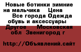 Новые ботинки зимние на мальчика  › Цена ­ 1 100 - Все города Одежда, обувь и аксессуары » Другое   . Московская обл.,Звенигород г.